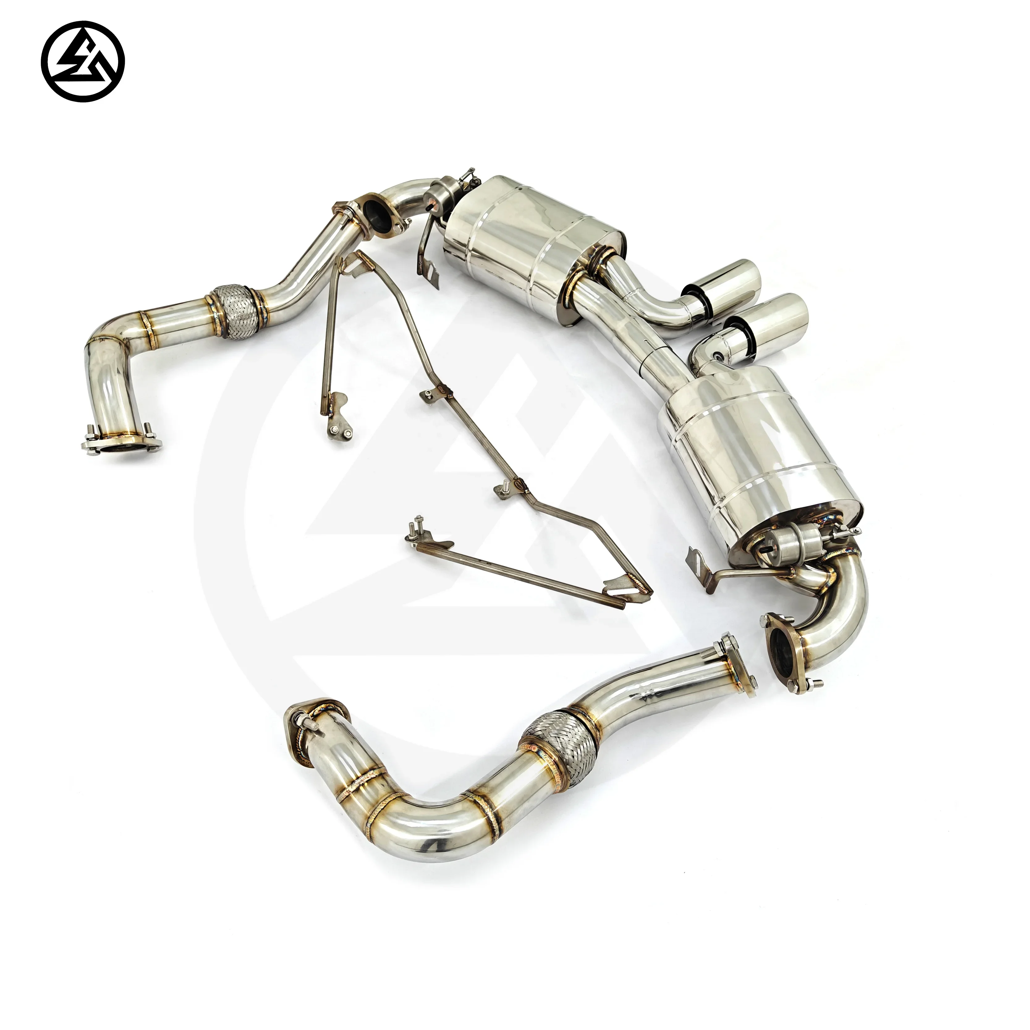 

Exhaust for Porsche 981 Boxster/Cayman 2.7L 3.4L Ss304 Valved Muffler Axle Back Exhaust