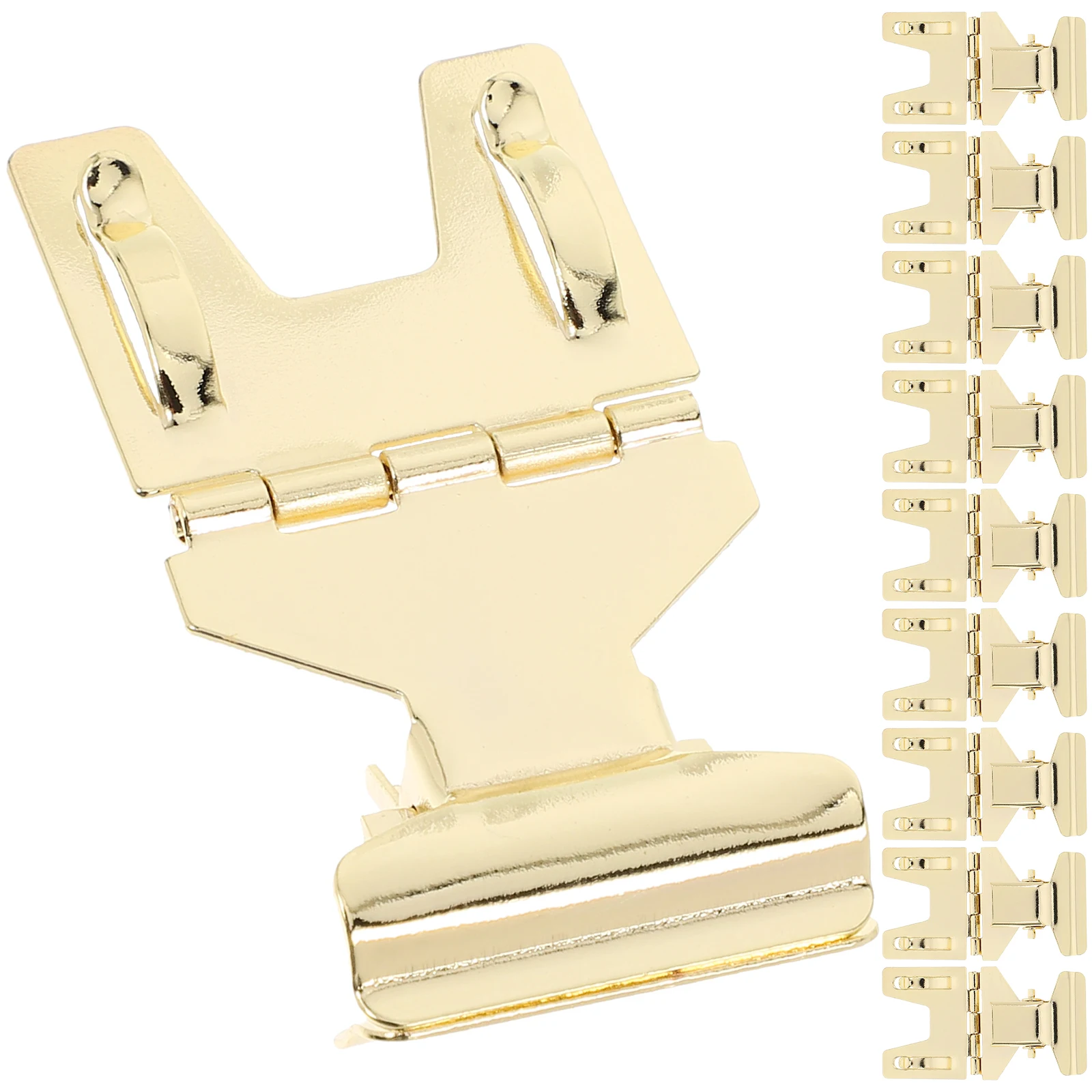 

10 pcs Price Tag Rack Stainless Steel Golden Active Sign Clips Retail Display Holder Shelf Tags Clips Marketing Stand Label