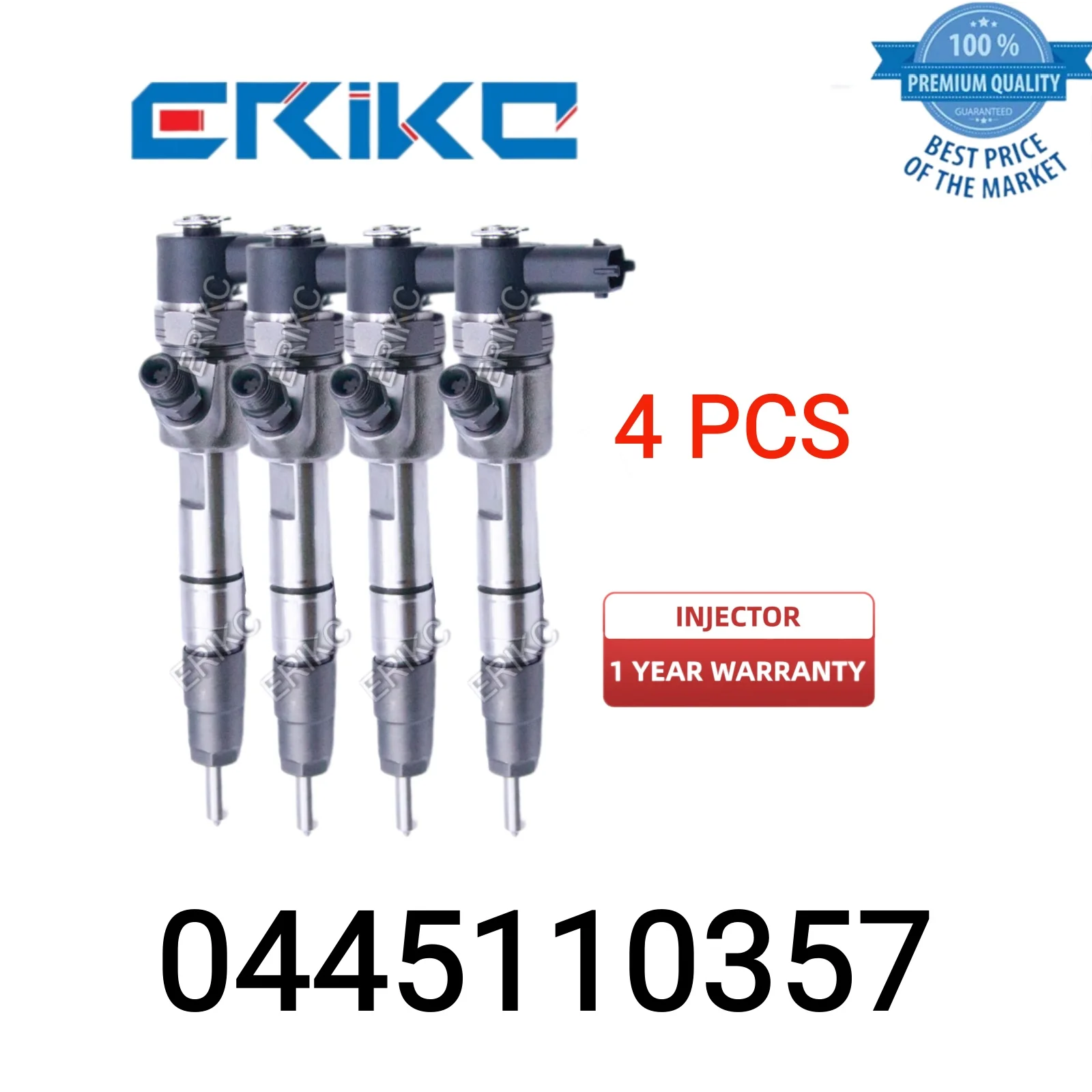 4 PCS 0445110357 Spare Parts Common Rail Injection 0 445 110 357 Original Auto Injector 0445 110 357 New Fuel Injector