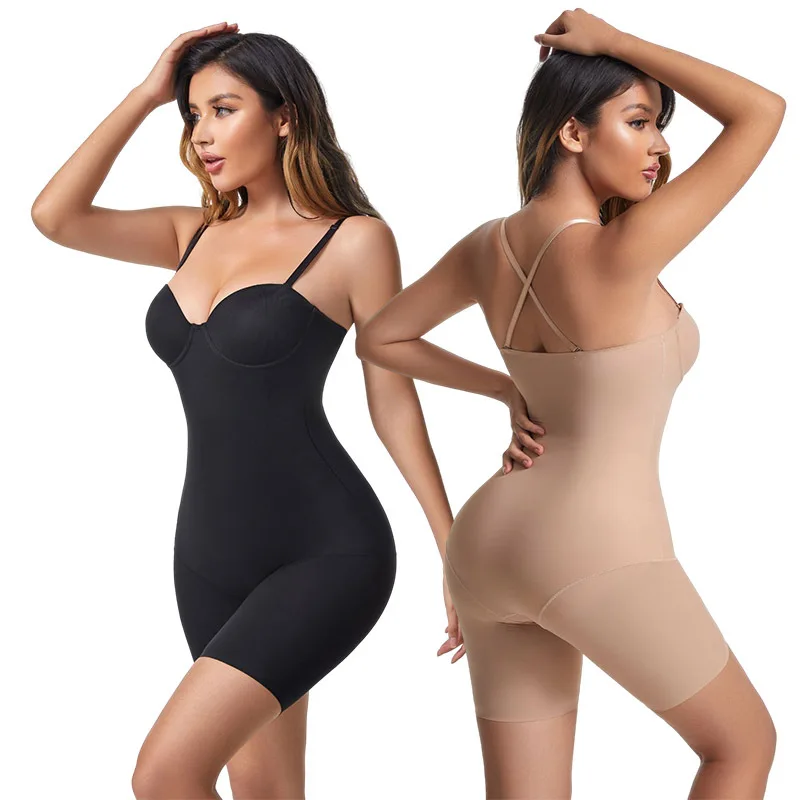 Bodysuit Shapewear Women Built-in Push Up Bra Shaper Butt Lifter Reductive Girdle Waist Trainer Flat Belly Slimming Sheath Fajas