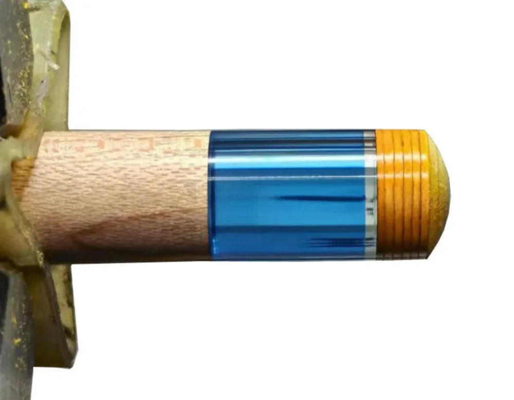 Billiard Acrylic Transparent Carom Pool Cue Colorful Ferrule Dia 15mm X L 25mm (Random Color)