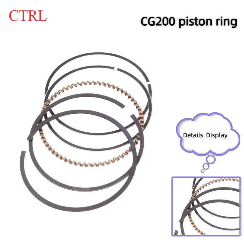 Motorcycle Piston Kit Gasket Kit Set Piston Ring for For Honda CG200 STD Refitted Enlarged Cylinder Kit