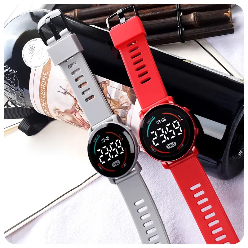 New Waterproof Electronic Watch Simple and Casual Sports Student Exam LED Electronic Watch Wholesale