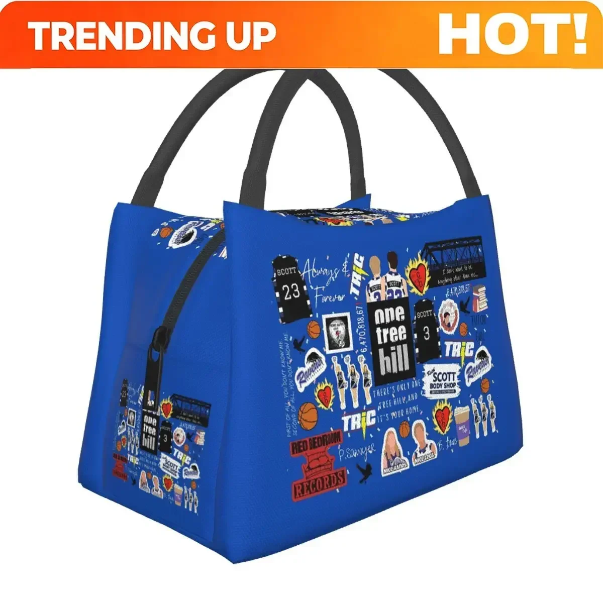 Custom Bag Custom One Tree Hill Collage TV-Inspired Fan Art Design Insulated Lunch Bag For Women Picnic Storage Food Boxes Porta