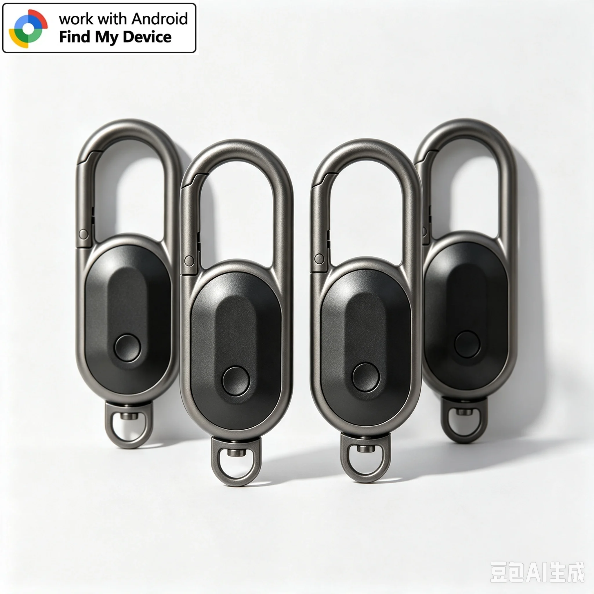 1-4er-Pack Android-Alternative zu AirTag Smart Keychain Tag Anti-Verlust GPS-Tracker Bluetooth-Ortungsgerät Kompatibel mit Google Find Hub – Detail 3