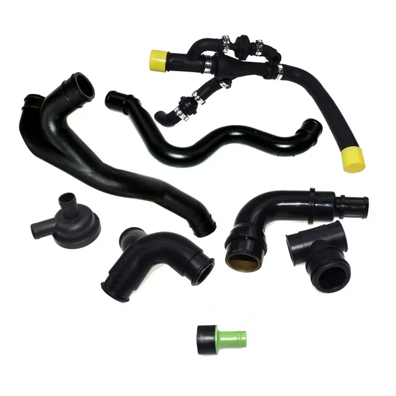 

058133753D Crankcase Breather Hose Valve Kit For VW Jetta Golf Passat Audi A3 A4 A6 8Pcs