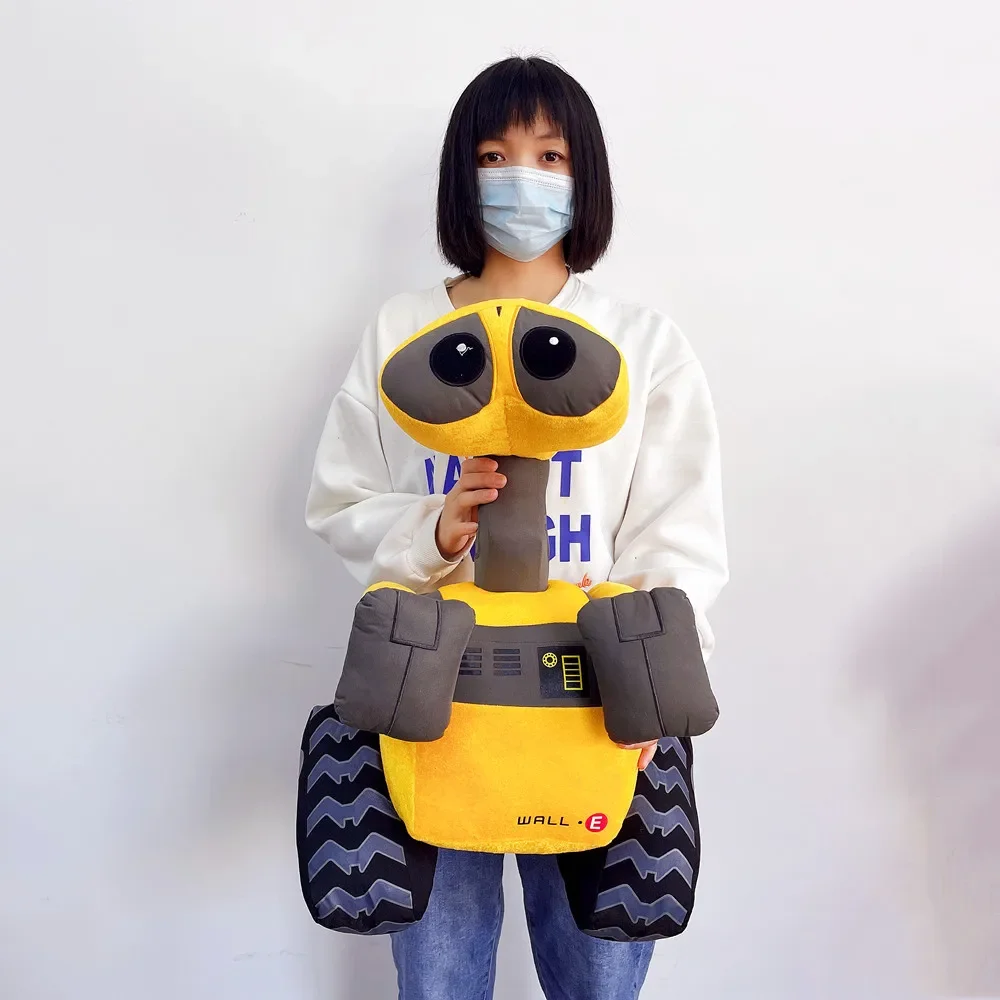 Robot de peluche de dibujos animados de Disney wall-e vivid, modelo de Robot de pared E Minion, muñeco de peluche suave, juguete para decoración del hogar, regalo para bebés y niños, 55cm