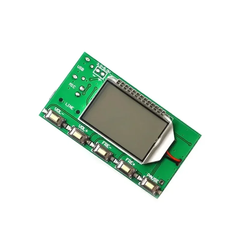 Display LCD Placa Estéreo Sem Fio Módulo Receptor de Rádio FM Digital PLL Estéreo 87 - 108MHz Redução de Ruído