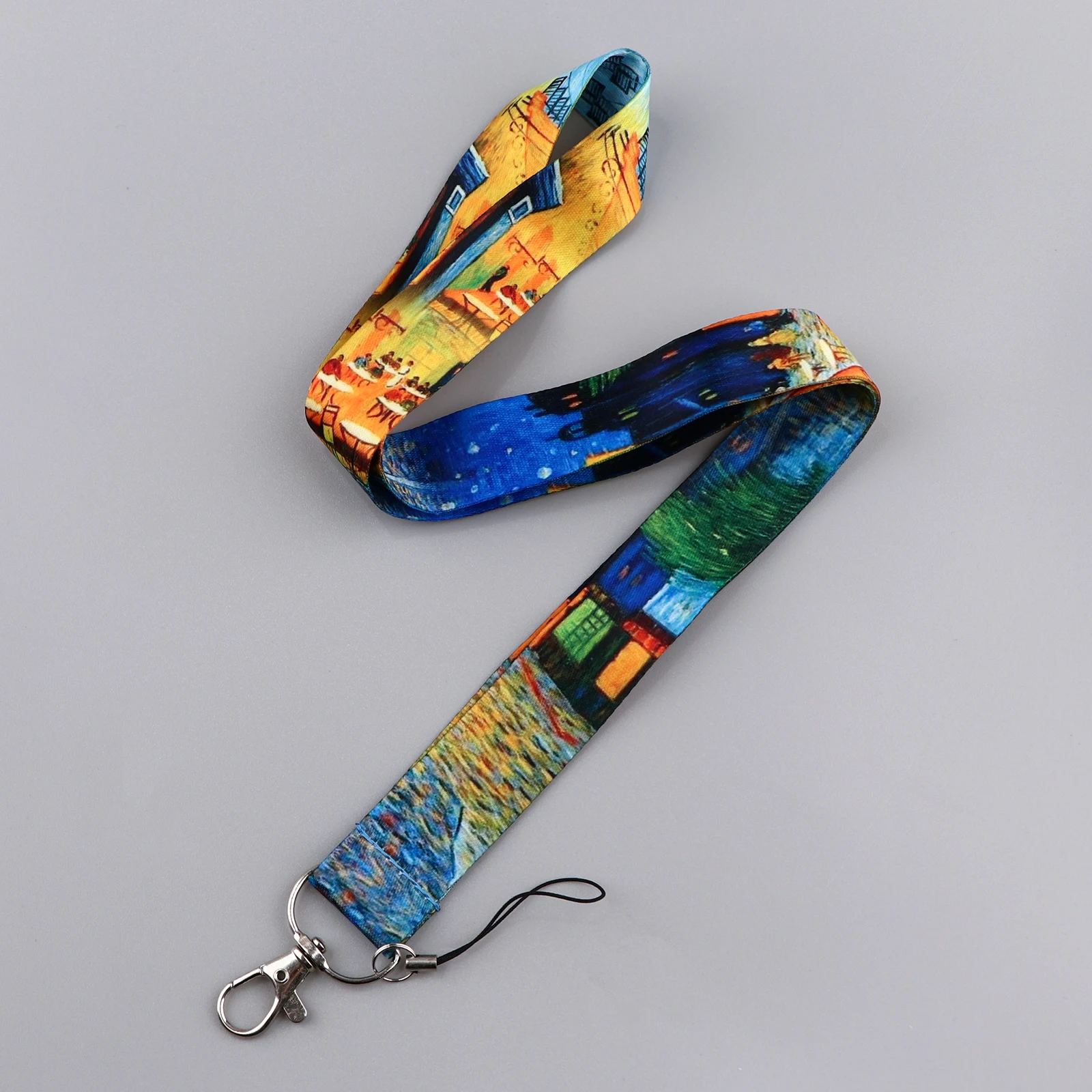 Van Gogh Art Lanyards Starry Zonnebloem Sleutelhanger Sleutelhanger Voor Kaart Badge Gym Sleutelhanger Hang Touw Mode Accessoires Geschenken