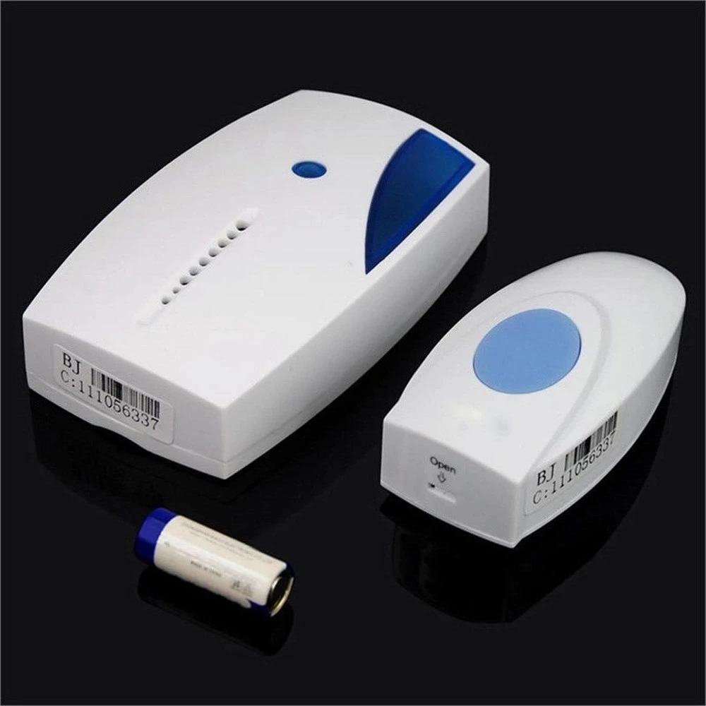Waterproof LED Wireless Doorbell Remote Control with 36 Chime Songs 100M Range Portable Digital Doorbell