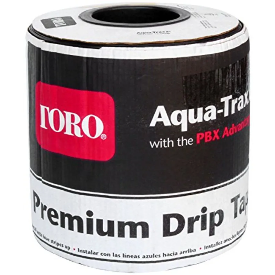 

Toro Aqua-Traxx 5/8 Drip Tape 8 mil 12 0.45 GPM/100' 2 000' EA5081245-200 Plastic Irrigation System for Garden Lawn Outdoor Use