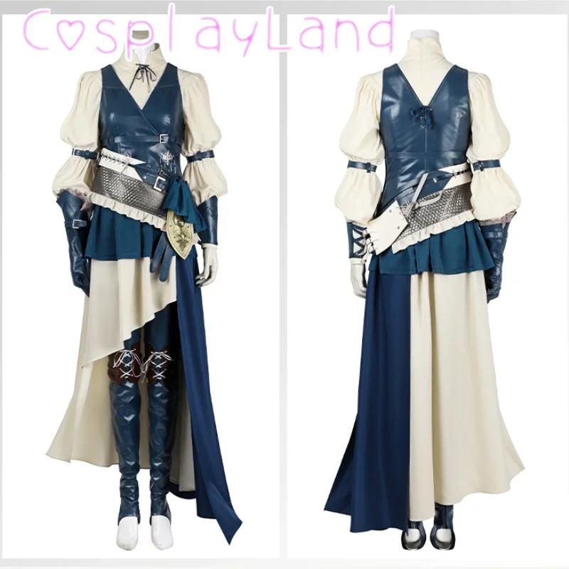 

Jill Warrick Cosplay Costume Adult Women Pants Dress Set FF16 Outfits Halloween Carnival Outfit Comic Con Cos Roleplay Suit