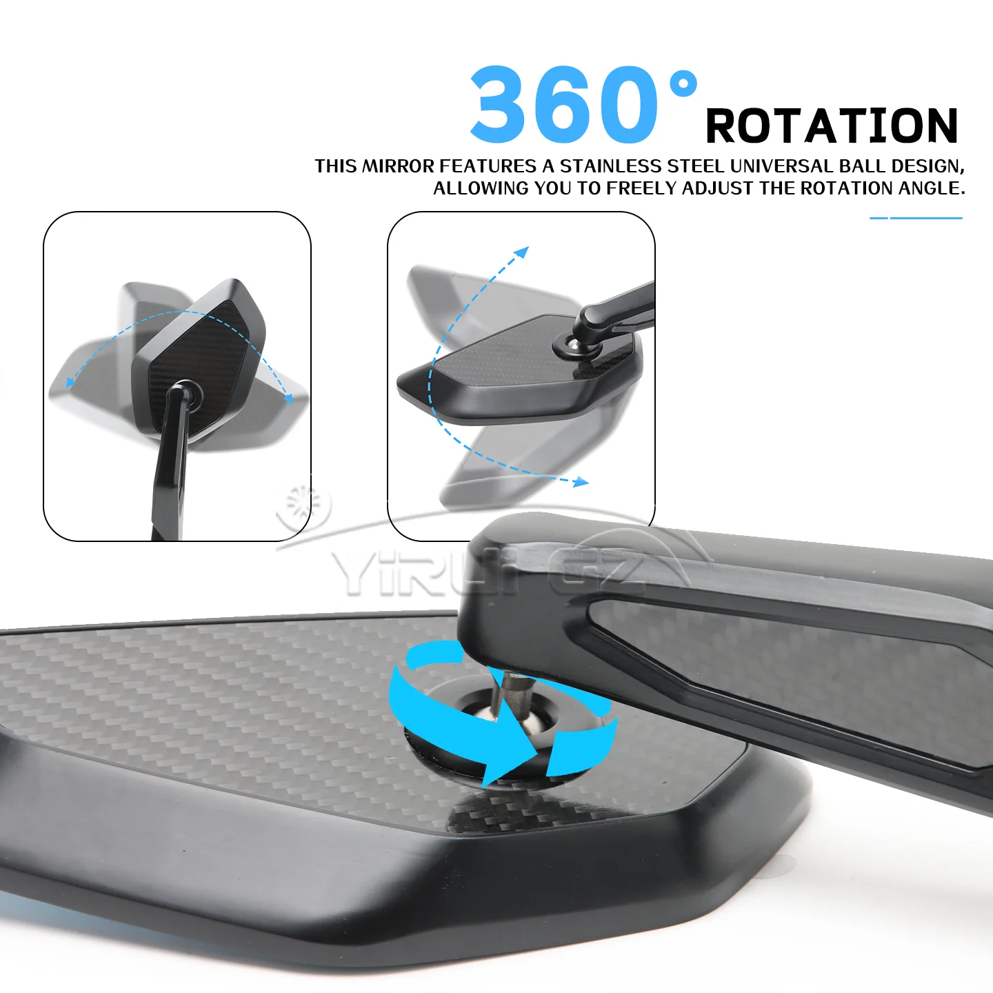 FÜR VOGE DS525 300R 525R DS525X DS900X Motorrad rückspiegel anti-glare spiegel Rückspiegel Seite Spiegel Faltbare spiegel stange