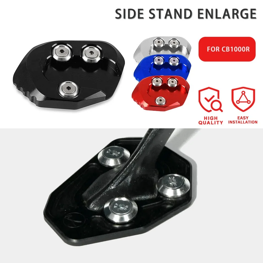 

Motorcycle CNC Kickstand Sidestand Stand Extension Enlarger Pad For HONDA CB1000R CB 1000R CB1000 R 2018-2020 2021 2022 2023