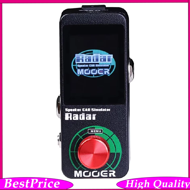 Pedal de Guitarra MOOER Radar con 11 Modelos de Micrófono, 30 Simulaciones de Cabina de Altavoces, 36 Presets de Usuario, Soporte IR, Ecualizador Personalizable para Uso en Escenario