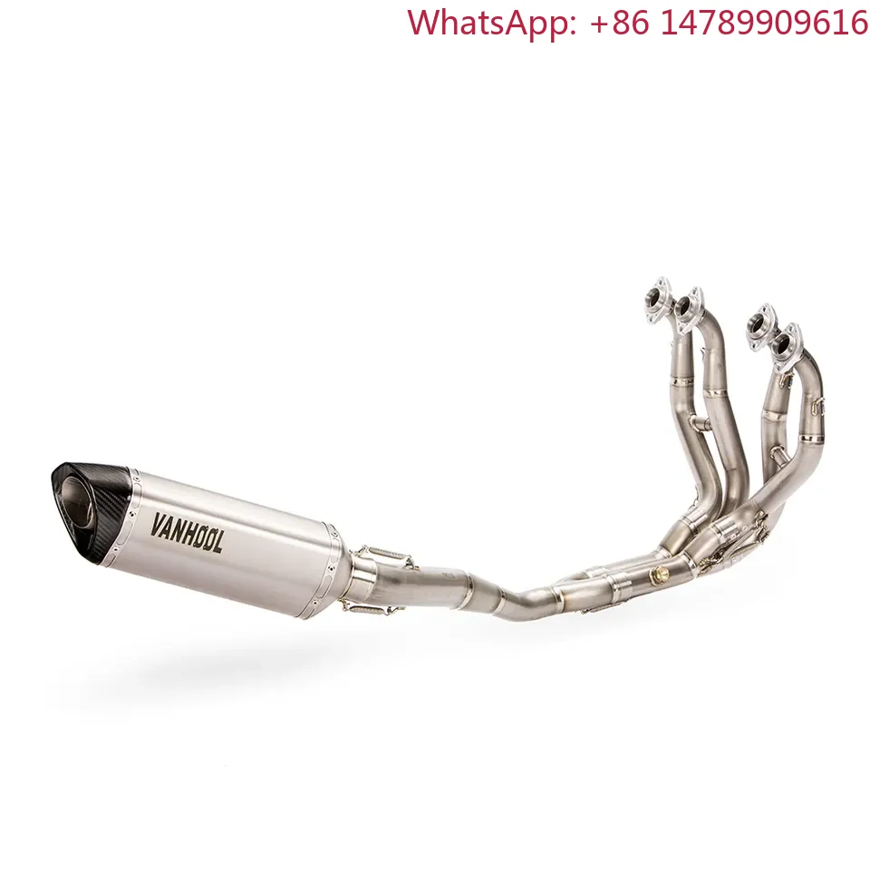 Performance Titanium Exhaust Pipe System for 1000cc Supersport Bike, Stainless Steel Muffler, Aftermarket Racing Escape Parts