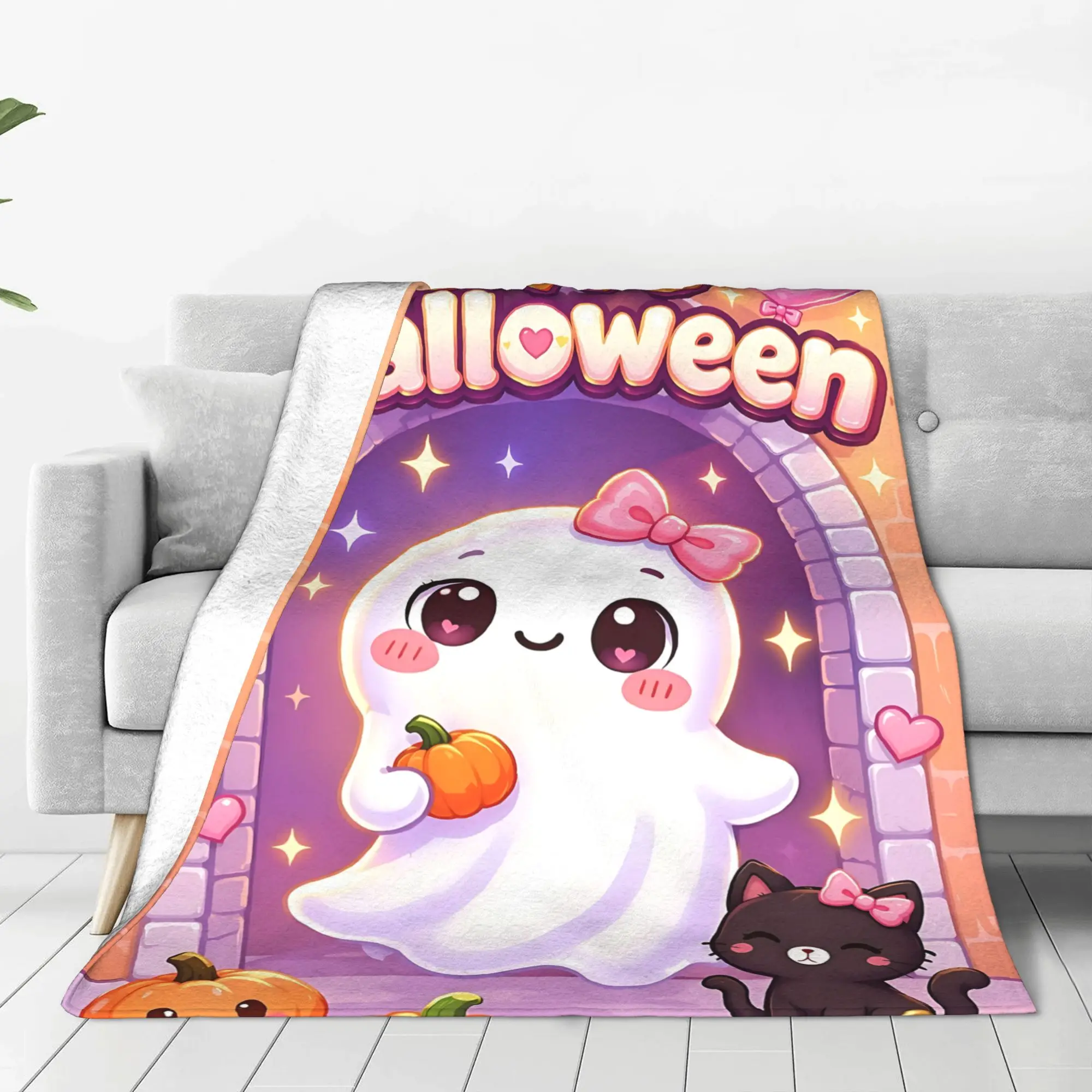 1PC Home Thankful Grateful Blessed  Blanket Throw Super Cosy Plush Living Room Sofa Gift for Christmas Happy New Year