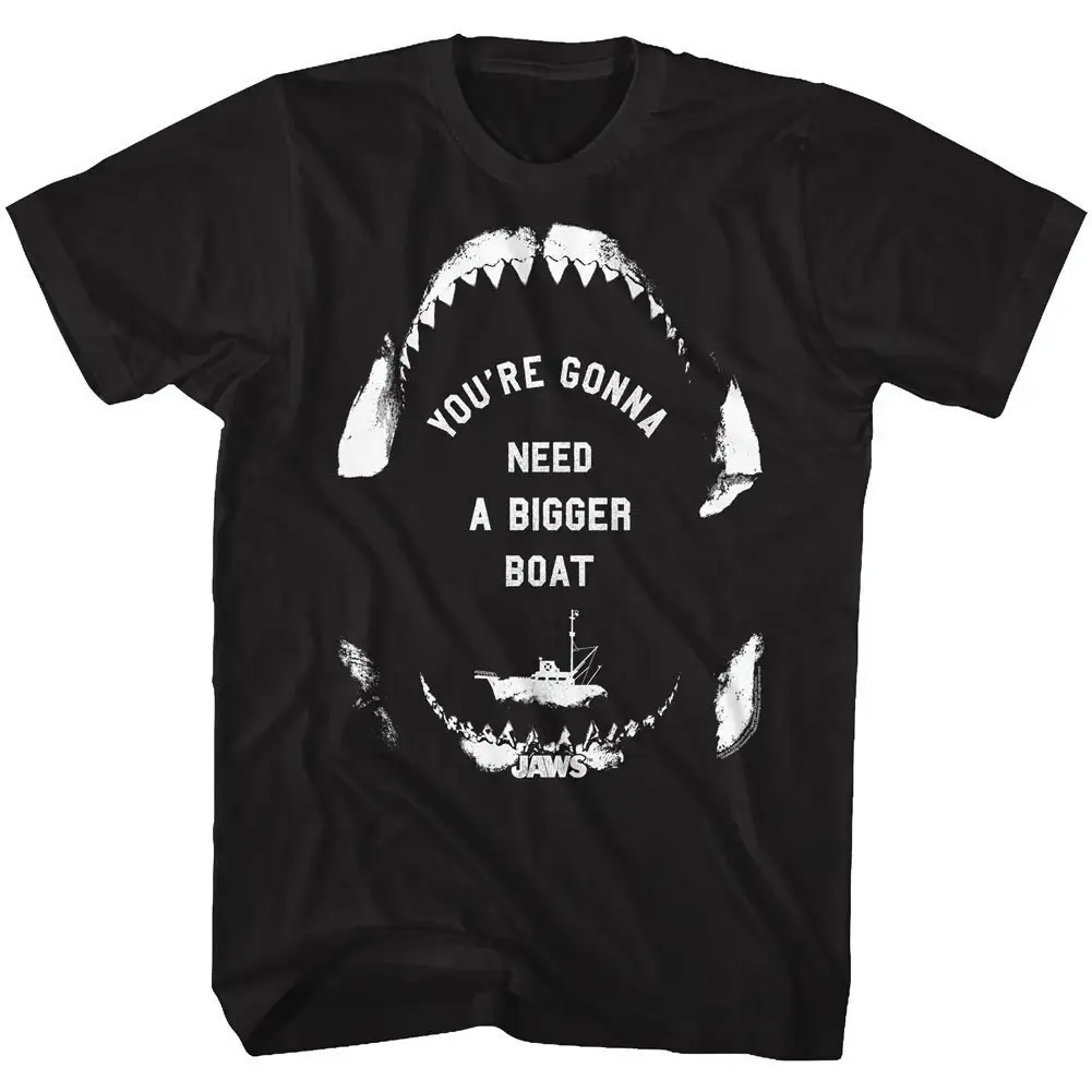 Jaws You're Going to Need a Bigger Boat Sailing Wisdom Black T Shirt