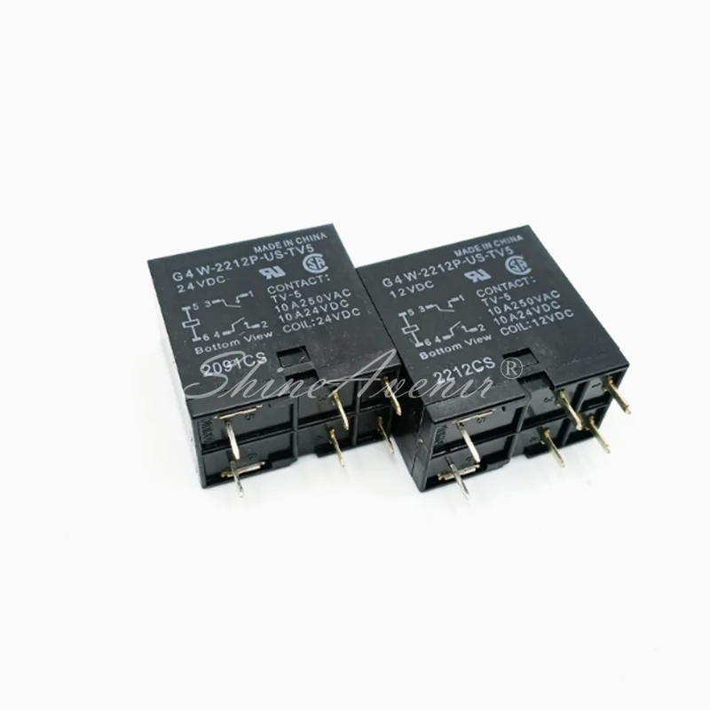 

10PCS G4W-2212P-US-TV5-12VDC G4W-2212P-US-TV5-24VDC DIP-6 New Original