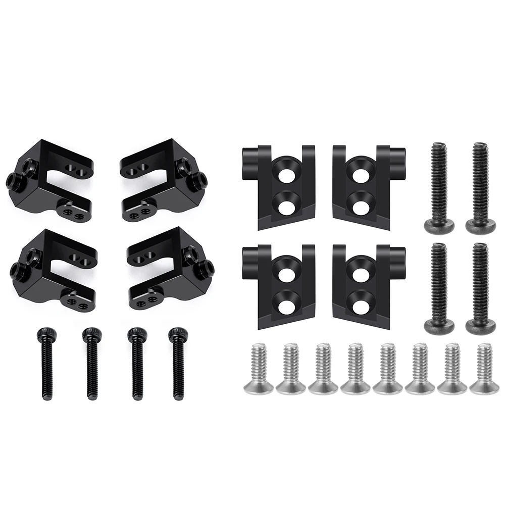 TRINOOD amortiguador superior e inferior de aluminio, asiento fijo para 1/18 Mini LMT 4WD, Monster Truck cepillado, piezas de actualización