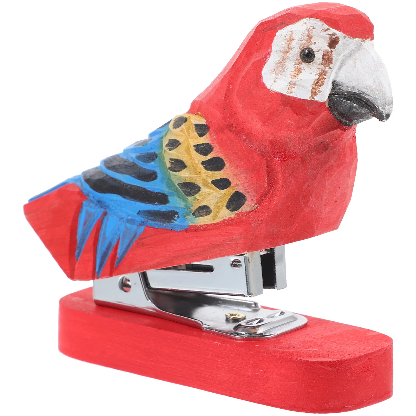 Cucitrice per animali in legno Cucitrice da tavolo per ufficio intagliata a mano Cucitrice per carta per animali carini Cucitrici riutilizzabili