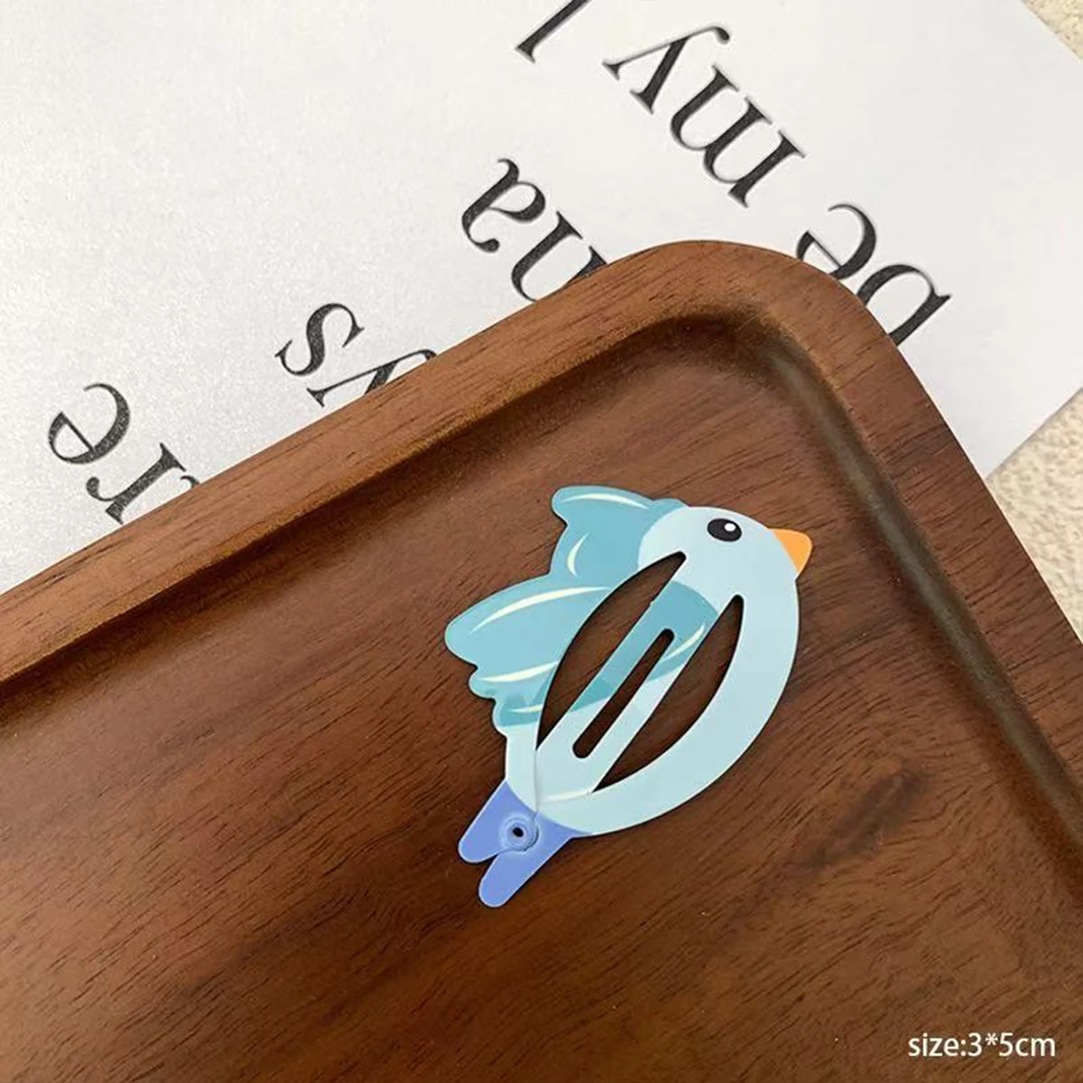 1 Stück/5 Stück 1 Stück Neue Cartoon Niedliche Tier-Bienen-Vogel-Kaninchen-Gelbe Ente Kinder BB-Clip Süße Mädchen Haarklammer für Seitliche Haare – Detail 5