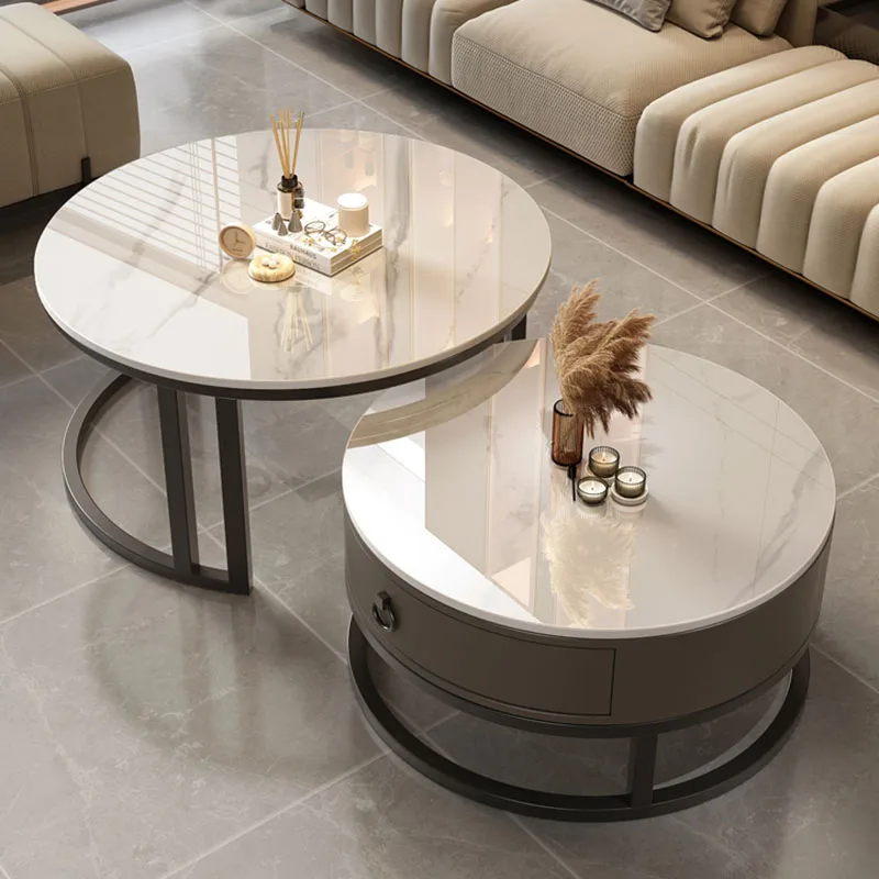 

Extendable White Coffee Tables Storage Marble Hotel Low Modern Nordic Coffee Table Low Apartamento Tavolino Da Salotto Furniture