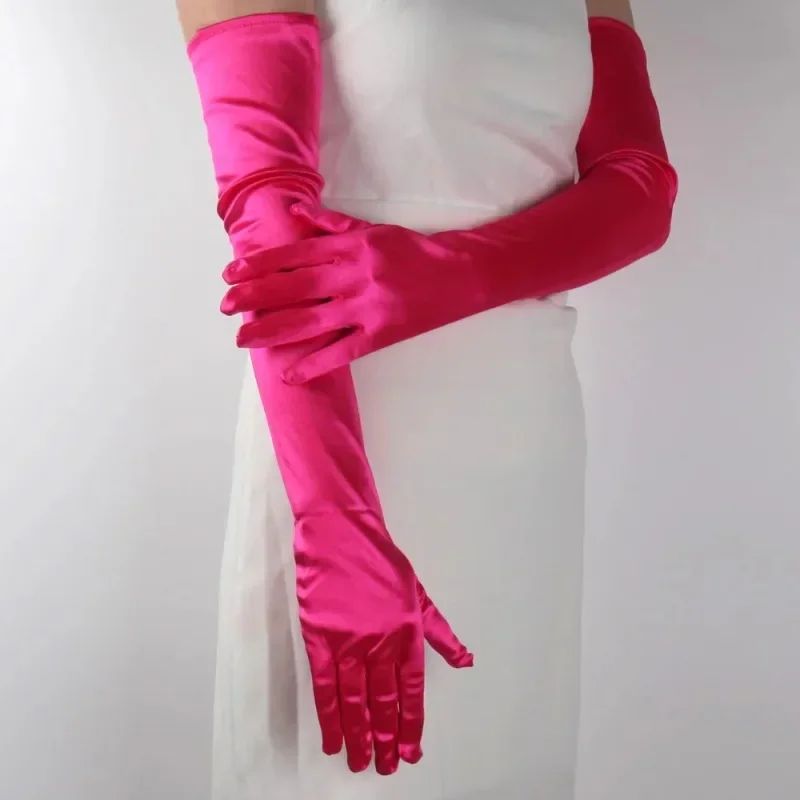 1 Pair for Lady Classic Adult Opera/Elbow/Wrist Stretch Finger Long Gloves High Quality Women Evening Gloves Matching Costume