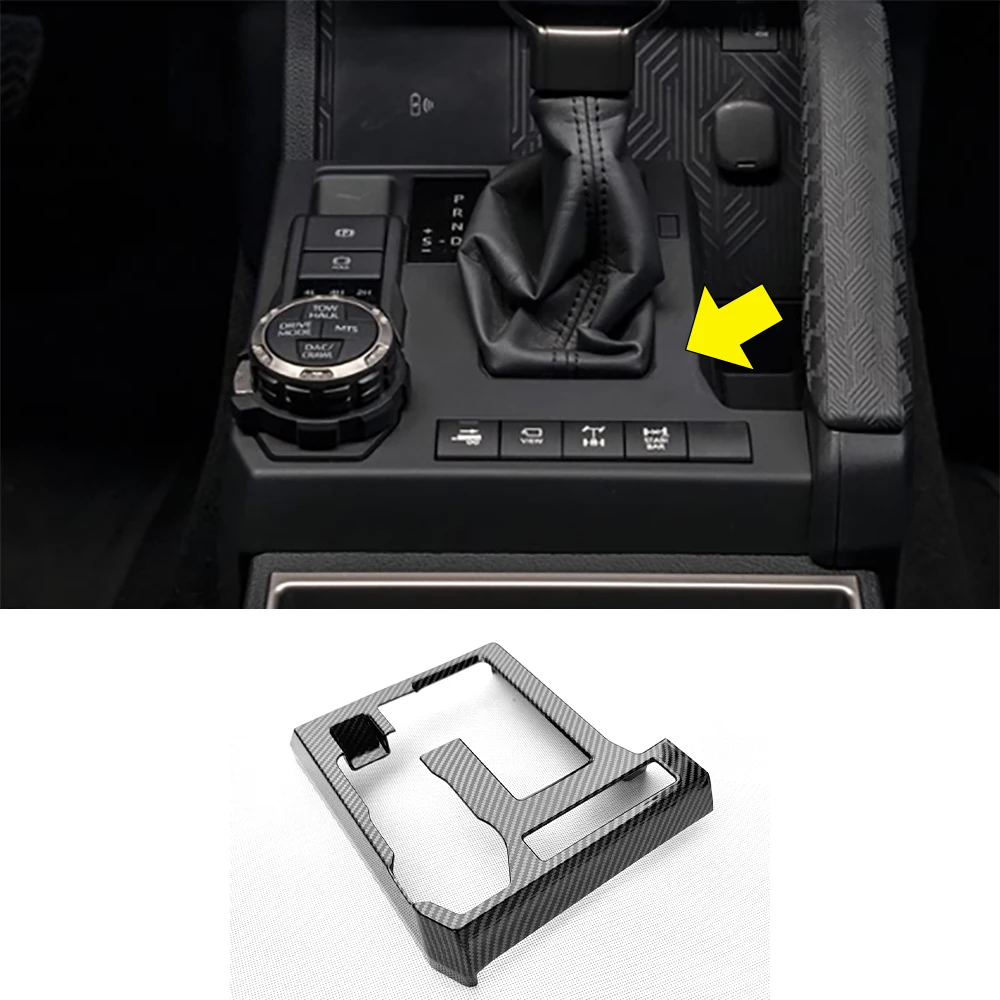 

Накладка на панель переключения передач с узором из углеродного волокна для аксессуаров Toyota 4Runner 2025 2026 гг.