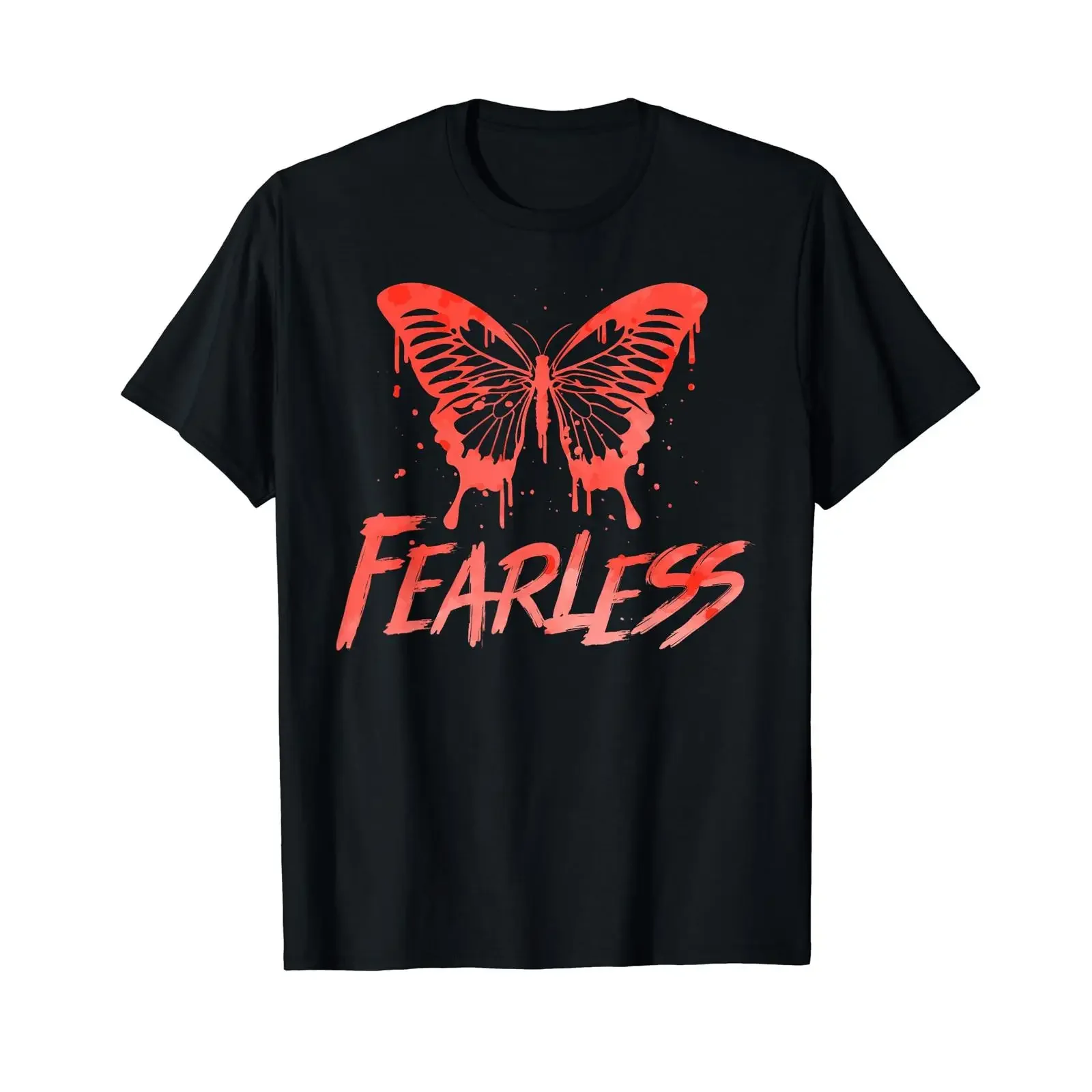 Fearless Monarch Butterly Lovers Women Girls Cute Insect T Shirt vintage Washed Comfortable Stretched homme Soft Casual Stylish