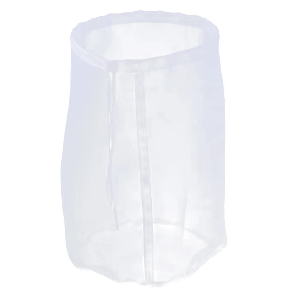 

Honey Filter Bag Reusable Thicken Drawstring Straining Bag Food Grade Nut Milk Soy Almond Cold Brew Easy Clean White