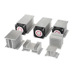 1pcs SSR solid state relay heat sinks Base solid state radiator For 10A-25A 10A-120A 40A-120A 10A-100A Radiator fan