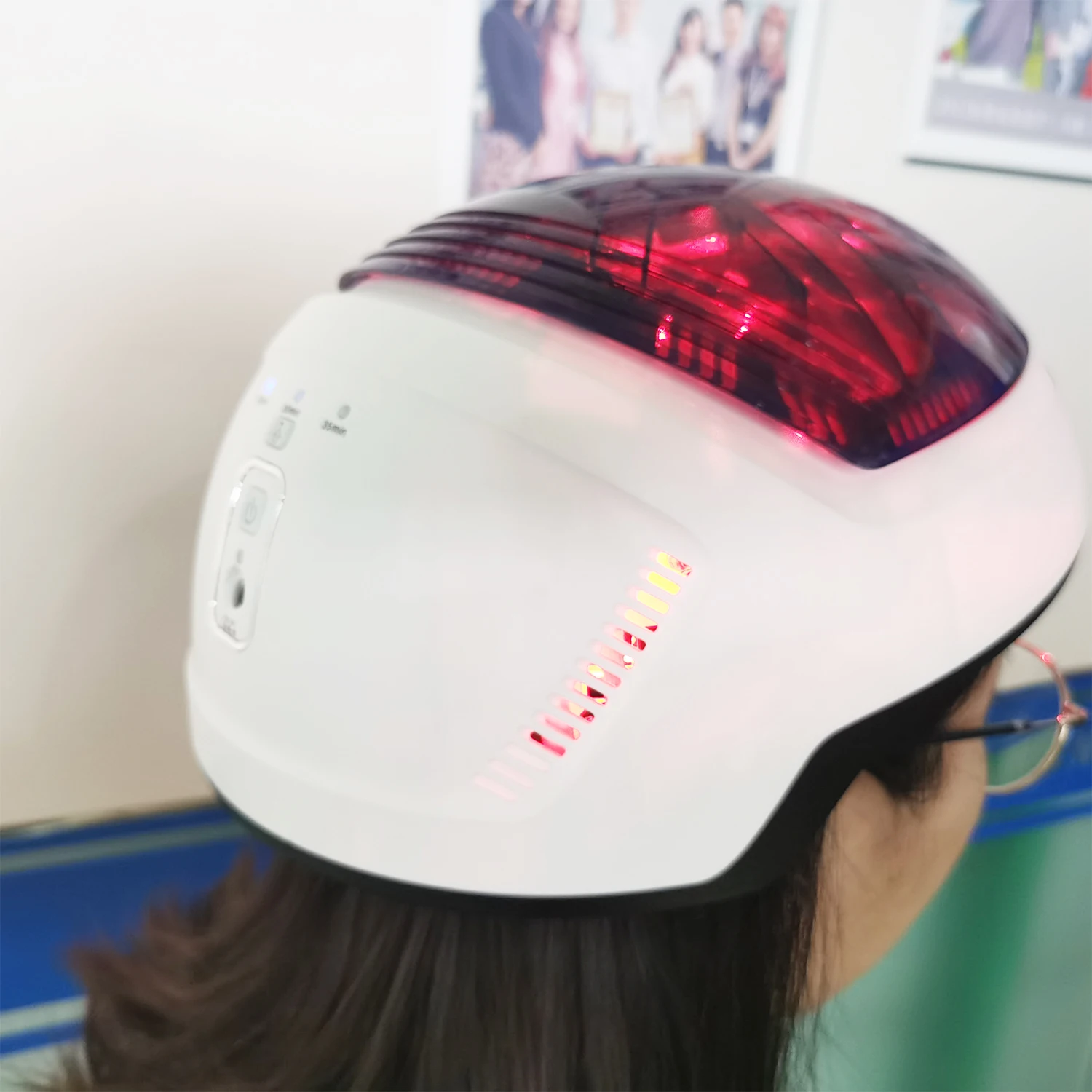 Medical Grade Low Level Light Cap Lllt Hair Growth Helmet 80pcs Laser Diodes 30pcs Red LEDs Hair Loss Treatment Cap