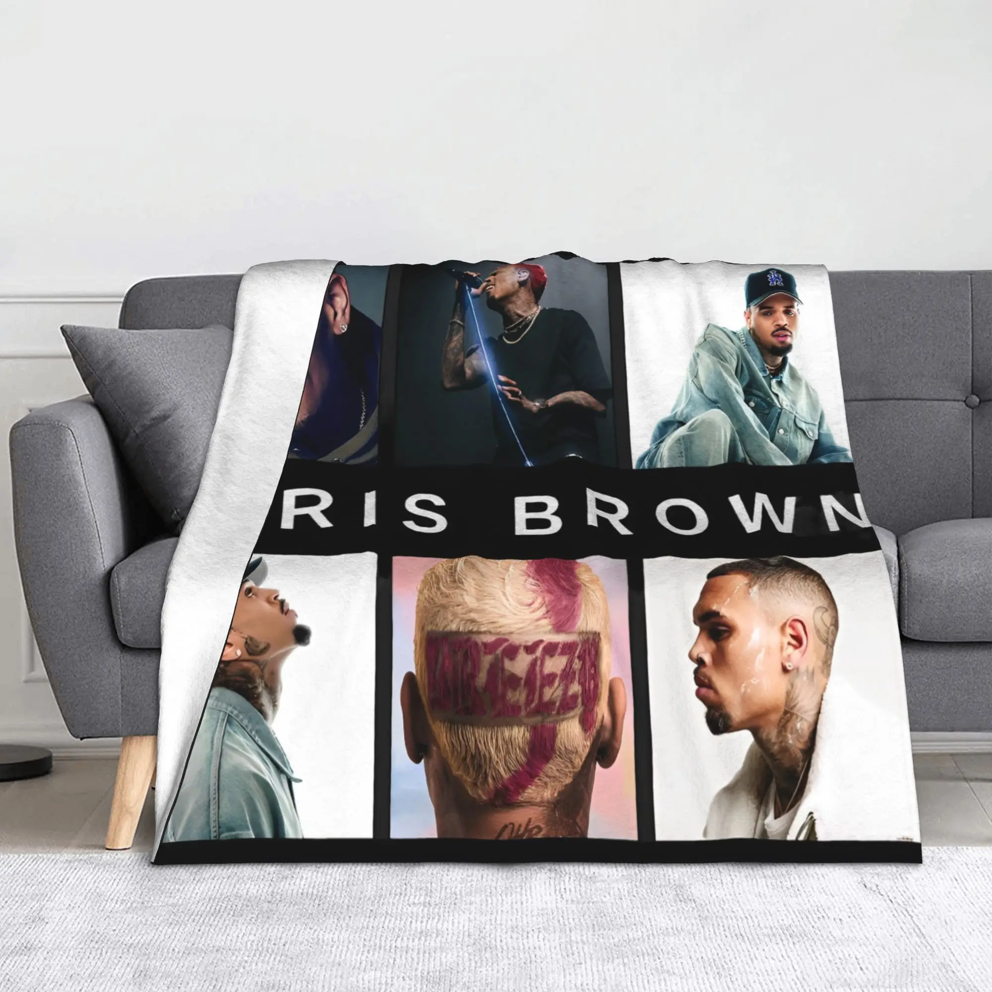 

Одеяло Chris Brown Breezy Bowl XX Tour для дивана, нечеткие плюшевое одеяло 50x60 дюймов, покрывала разных размеров на все сезоны
