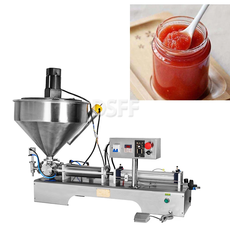 Horizontal Heating And Stirring Device, High Viscosity Paste Filling Machine, Commercial Liquid Cosmetic Packaging Machine