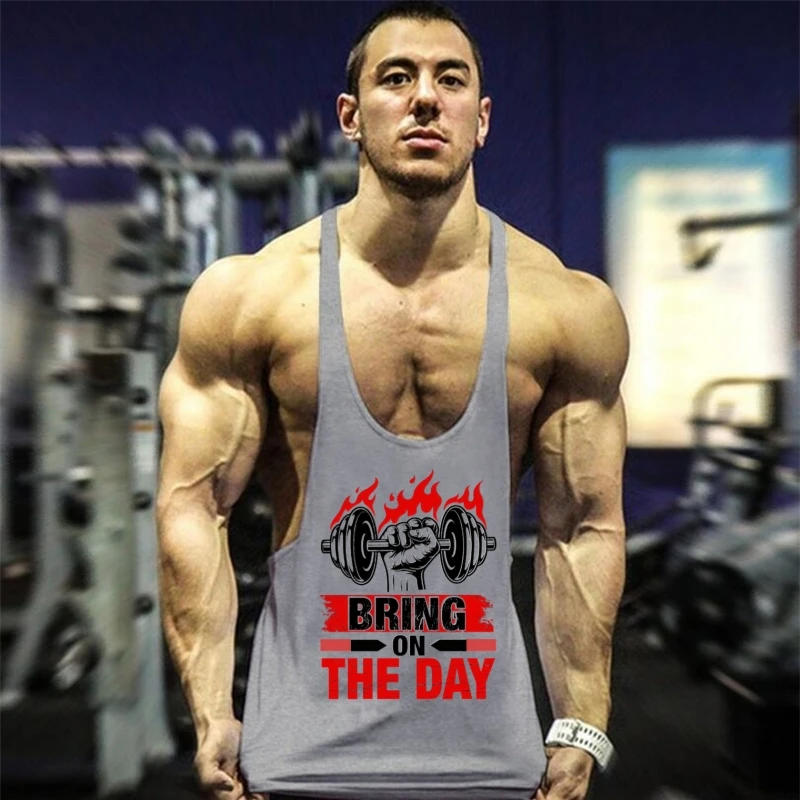 Men's 2025 High-End Gym Y-Back Stringer Vest, Antibacterial Cotton, Ideal for Bodybuilding, Daily Fitness & Outdoor Workouts