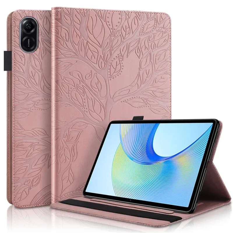 Funda for Honor Pad X9 Case 11.5 inch Imprinted Tree Wallet Stand Back Silicone Shell for Honor Pad X8 Pro X9 LTE Tablet Cover