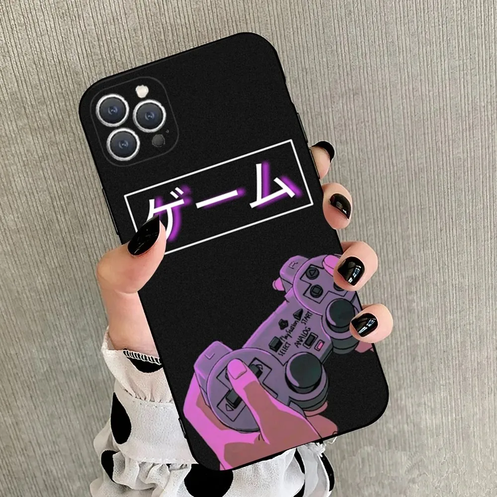 P-PlayStation game  Phone Case For iPhone 16,15,14,13,12,11,Plus,Pro Max,XS,X,XR,SE,Mini,8,7 Soft Silicone Black Cover