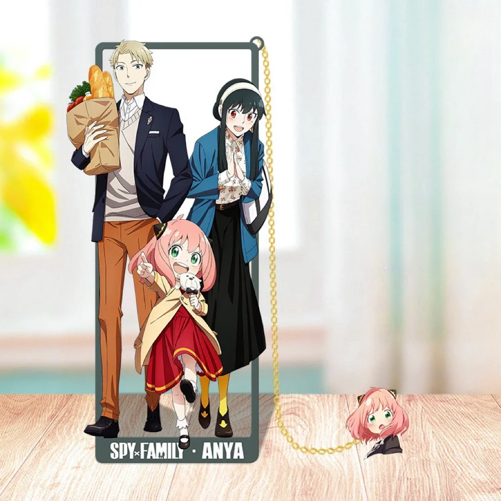 Spy x Family Inspired Metal Bookmarks for Anime Fans, Unique Gift for Students and Cosplayers