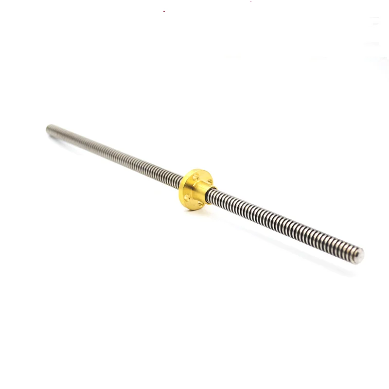 Picture 7: 304 stainless steel T10 screw length 100 200 300 400 500 600 700 800 1000mm lead 2 3 4 8 10 12 trapezoidal spindle screw and nut