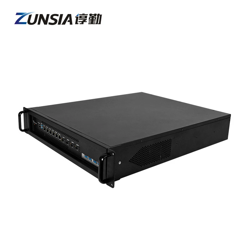 

2U Server Case 6 LAN Port 4*SFP XL710 10Gb 2*PSU LGA 1700 H610 H670 Q670 PCIe_8X*1 Network Security 2U Rack Mount Chassis