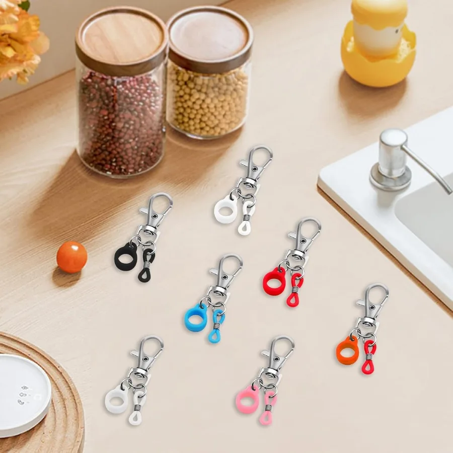 7 قطعة حامل قلم قابل للسحب قلم من السيليكون الحبل كليب قابل للتعديل شارة بكرة اكسسوارات حامل قلم ل الحبل القلم الحبل الحبل #5