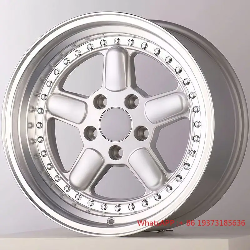 For BMW AC Schnitzer E30 M3 E32 E28 E60 E39 M5 E90 Cast 5X120 Wheels 17 Inch Rim Classic Sliver Alloy Passenger Car Wheel