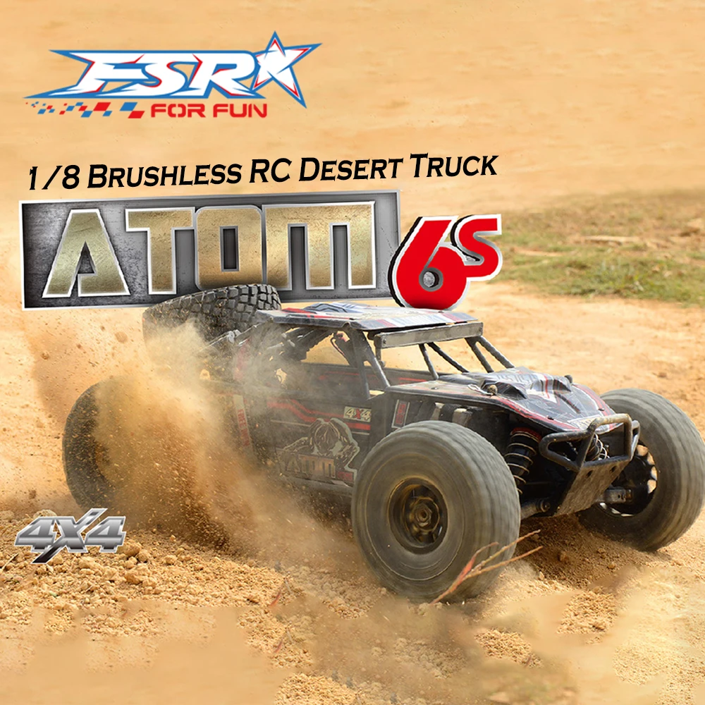 

FSR ATOM 6S Brushless RC Desert Truck 4WD RTR 1/8 Electric Remote Control Model Car Buggy Adults Children's Toys