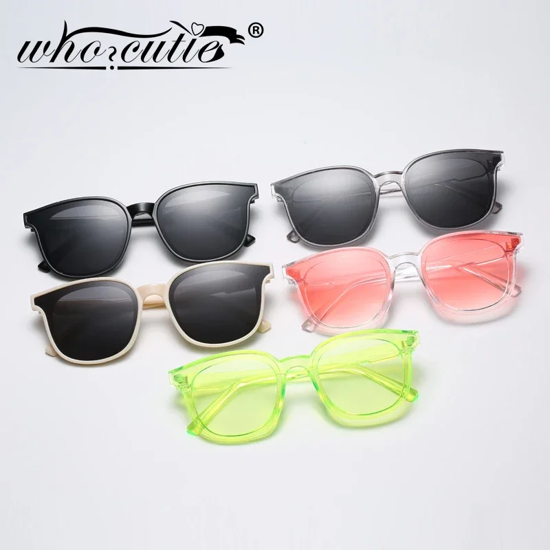 Vintage Oversized Round Sunglasses Women Men 2023 Brand Design Fluorescent Green Big Frame Fashion Cool Sun Glasses Shades S343