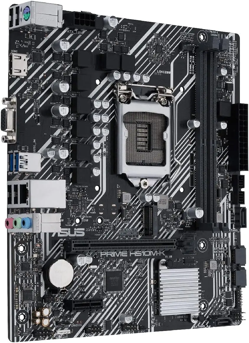 Asus LGA 1200 PRIME H510M-K H510 Motherboard PCI-E 4.0 2 DDR4 64GB 4 SATA III Micro ATX Motherboard 1200 USB3.2