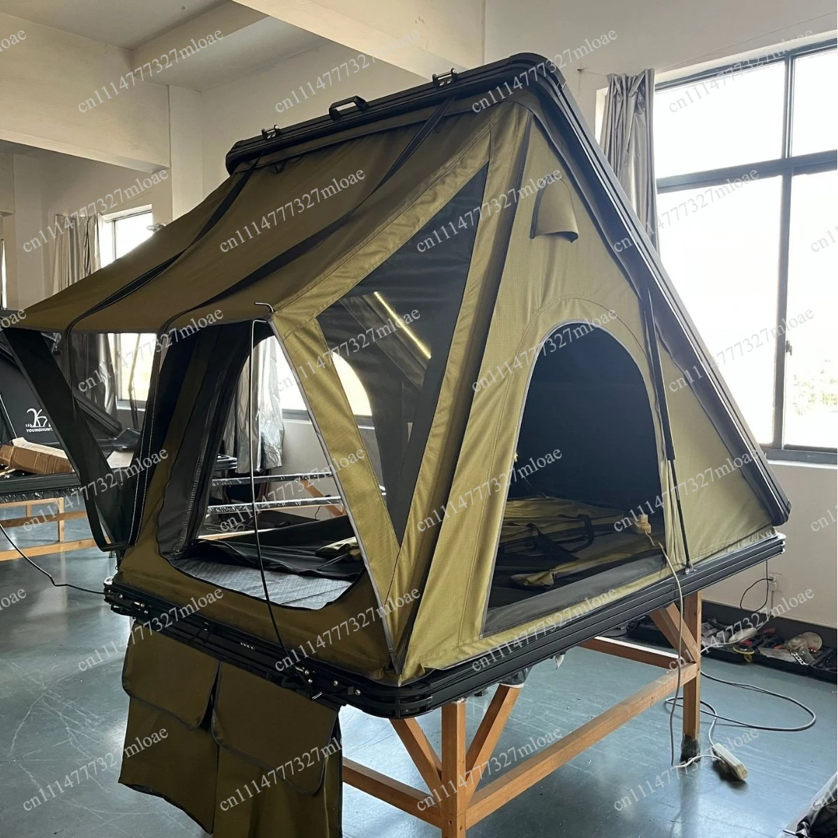Fully automatic hydraulic hardtop roof tent, aluminum alloy ultra-thin,one-click opening and closing SUV pickup universal,camper