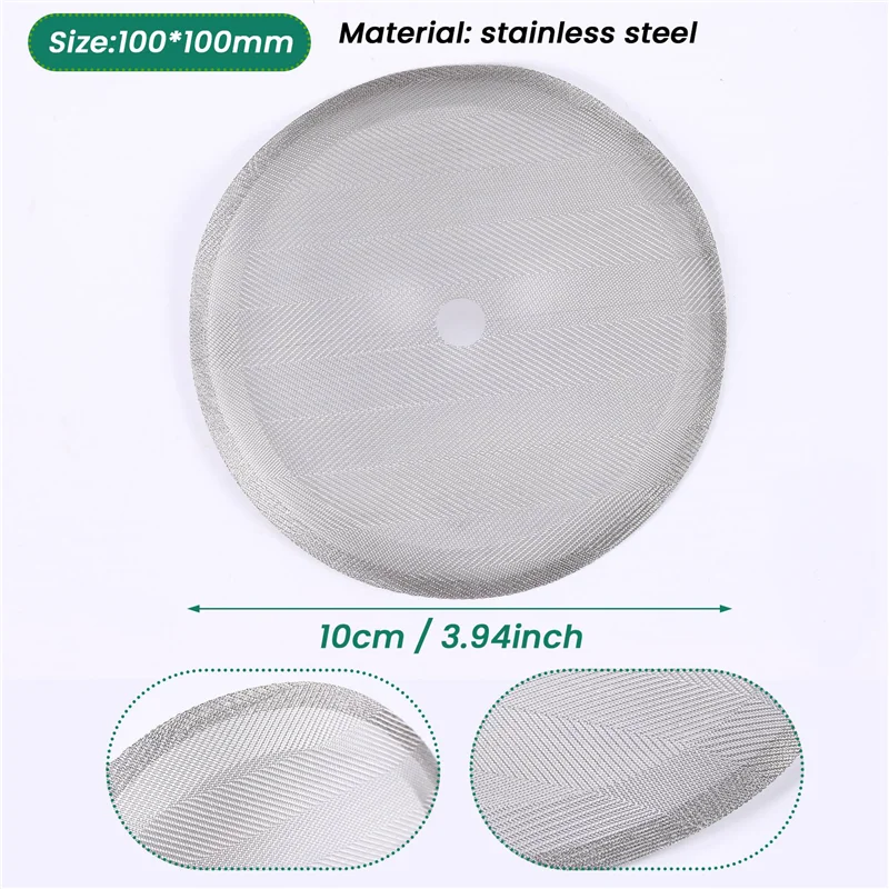 A05E-2 عبوات من فلاتر استبدال الصحافة الفرنسية، شاشة شبكية مثالية للضغط الفرنسي 34 أونصة، 8 أكواب