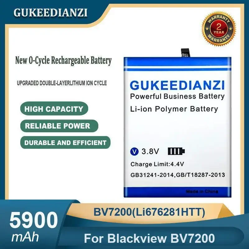 

High Capacity 5900mAh BV7200(Li676281HTT) Mobile Phone Battery For Blackview Full Capacity Long-Life