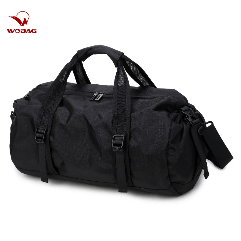 

Fashion Black New Weekend Short-distance Travel Bag Foldable Men Sports Training Handbag Large Capacity Yoga Women Duffel Bag